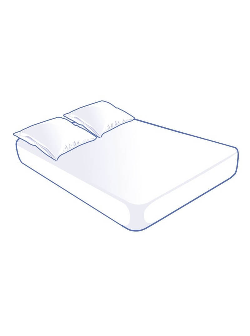 Kit literie jetable housse pour lit 2 places 140x190x15cm