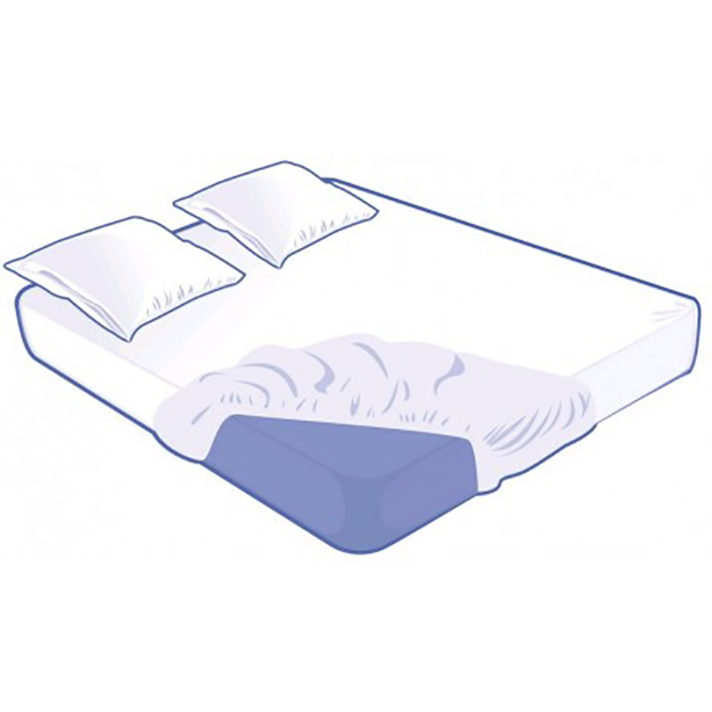 Kit literie jetable housse pour lit 2 places 160x200x15cm