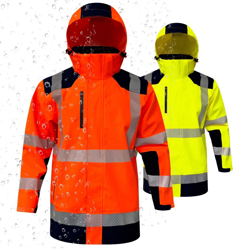 VESTE DE PLUIE HAUTE VISIBILITE LIMA RECYCLEE