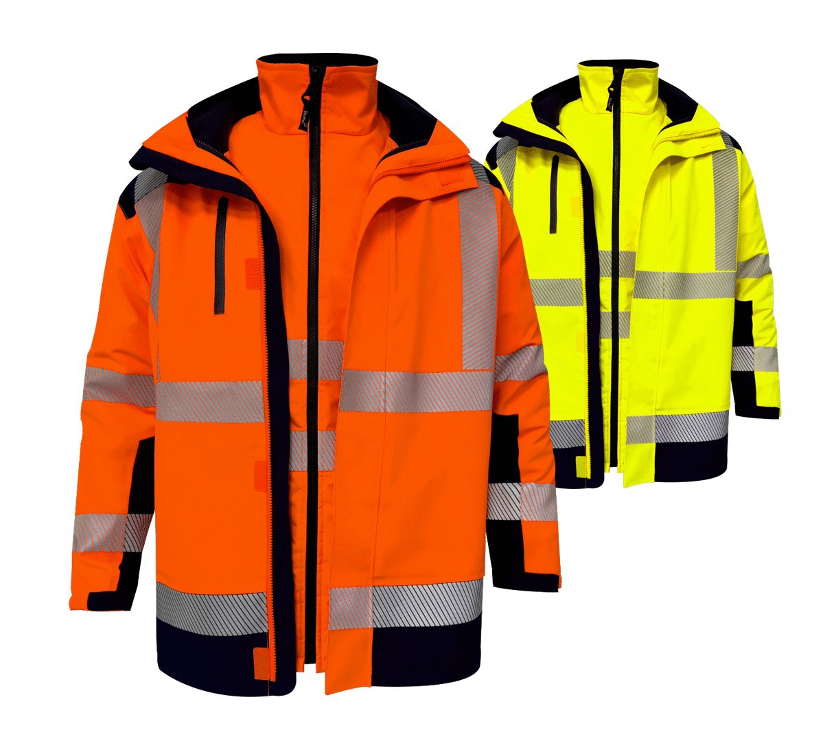 VESTE HV 4 EN 1 LIMA TREGANA RECYCLEE - (veste+softshell)