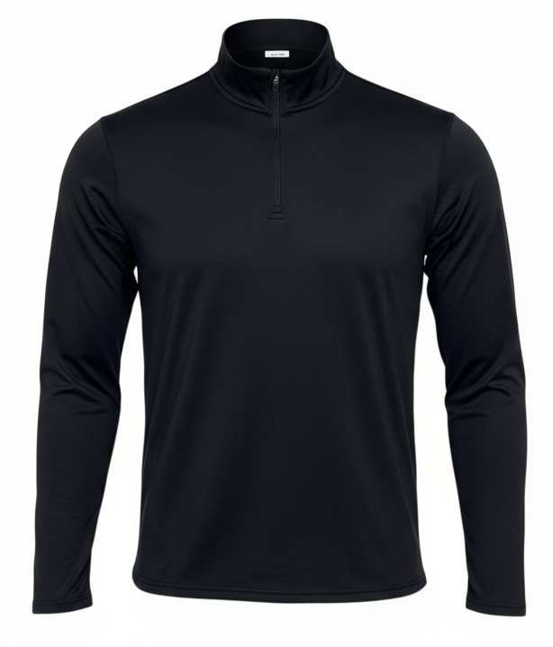 T-SHIRT TECHNIQUE COL ZIP FRIGUS NON MOLLETONNE