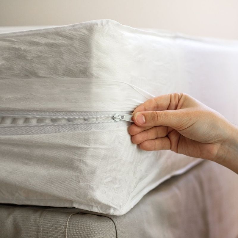 Rénove matelas semi-durable déperlant pour lit 1 place 90x190x15cm