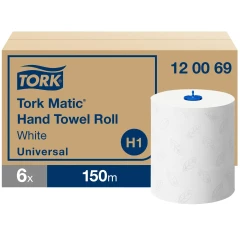 TORK MATIC® H1 ESSUIE-MAINS ROULEAU UNIVERSAL 150M (X6)