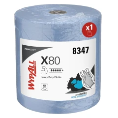 WYPALL® X80 - 8347 CHIFFONS DE NETTOYAGE REUTILISABLES 455F BLEU
